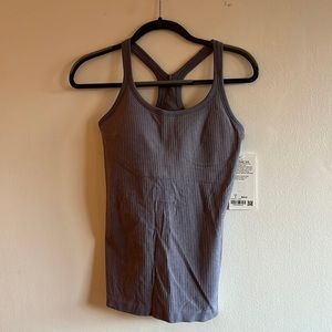 Grey Blue Ebb to street Lulu tank size 8